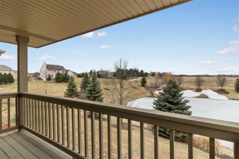 Balcony with View of Pond